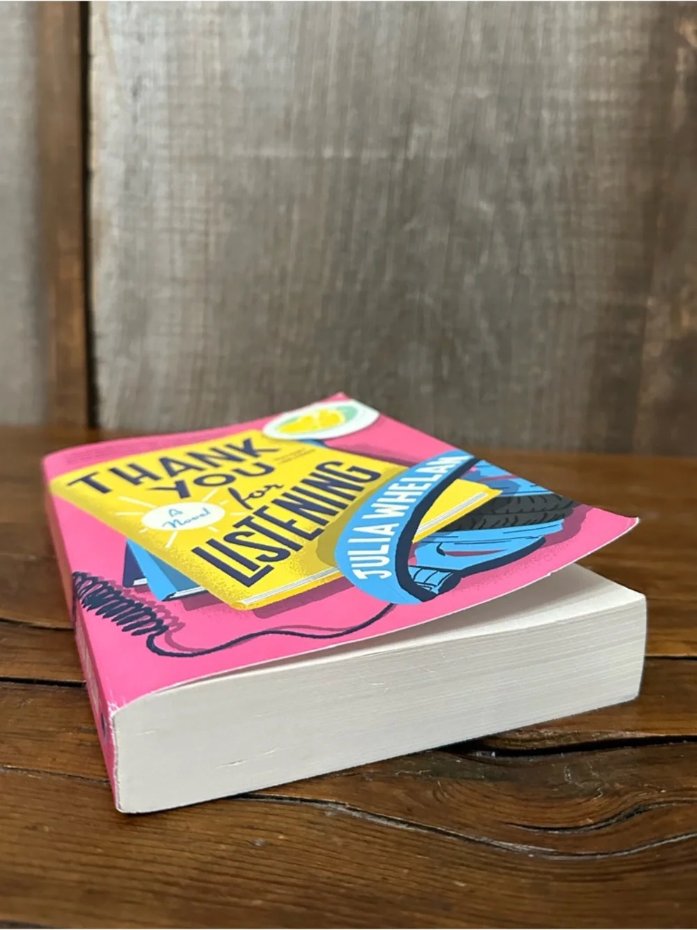 Thank You For Listening by Julia Whelan Paperback Book Romance BookTok